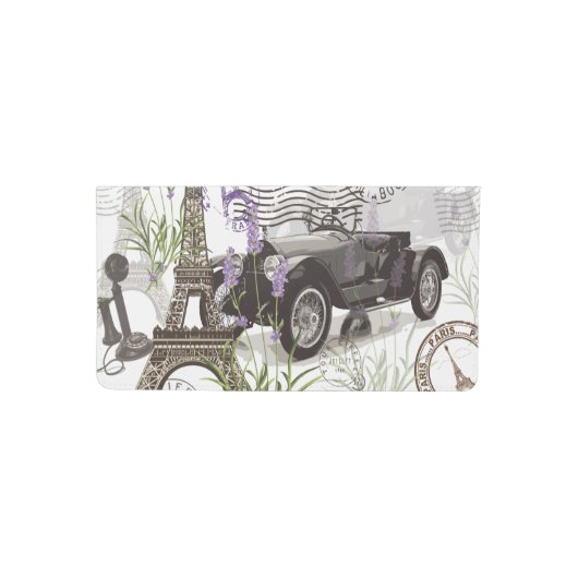 Vintage Paris Checkbook Cover (Front)
