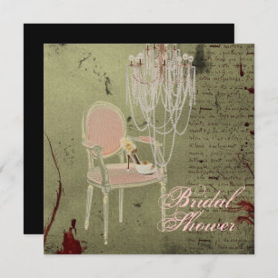 Vintage Paris Chic Bridal Shower Invitation