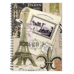 Vintage Paris Collage...notebook Notebook