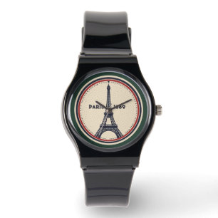 Vintage Paris Eiffel Tower 1889 eWatch Watch