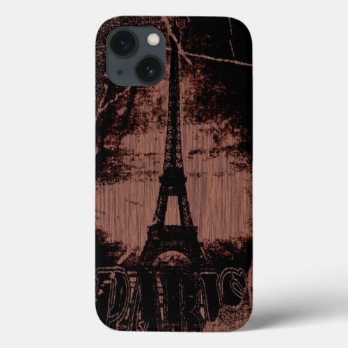 Vintage Paris Eiffel Tower 2 iPhone 13 Case