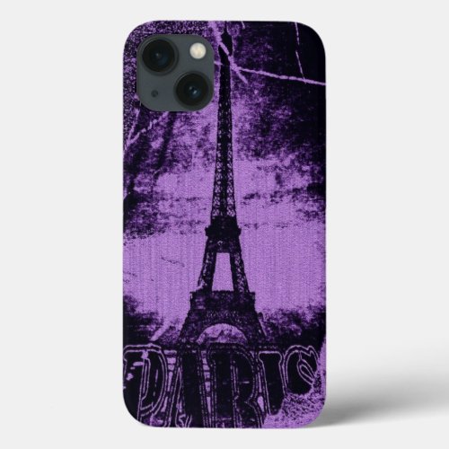 Vintage Paris Eiffel Tower 3 iPhone 13 Case