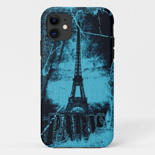 Vintage Paris Eiffel Tower 5 iPhone 11 Case