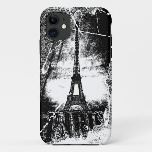 Vintage Paris Eiffel Tower iPhone 11 Case