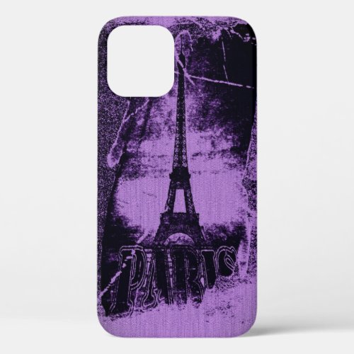 Vintage Paris Eiffel Tower iPhone 12 Pro Case