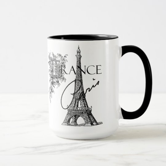 Vintage Paris Eiffel Tower Coffee Mug Zazzle Vintage Paris Eiffel Tower Coffee Mug
