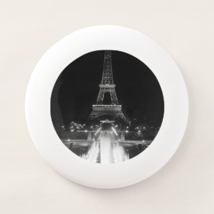 Vintage Paris Fontains Tower Eiffel night Wham-O F Frisbee