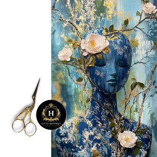 Vintage Paris France Mannequin Fashion Decoupage Tissue Paper