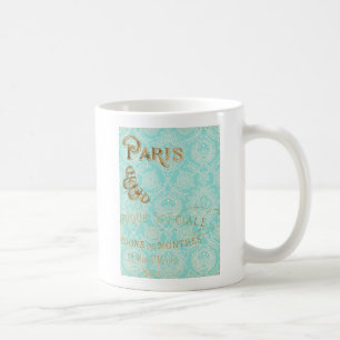 Vintage Paris Gold Design Coffee Mug