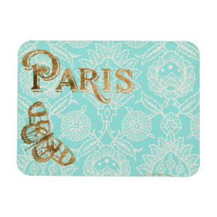 Vintage Paris Gold Design Magnet