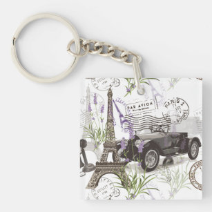 Vintage Paris Keychain