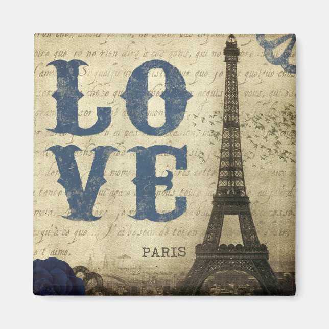 Vintage Paris Magnet (Front)