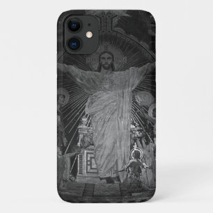 Vintage Paris Main mosaic Sacred Heart jesus iPhone 11 Case
