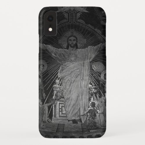 Vintage Paris Main mosaic Sacred Heart jesus iPhone XR Case