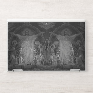 Vintage Paris Main mosaic Sacred Heart jesus Mouse HP Laptop Skin