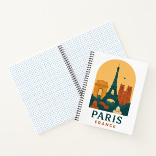 Vintage Paris Notebook – French Cathedral Design