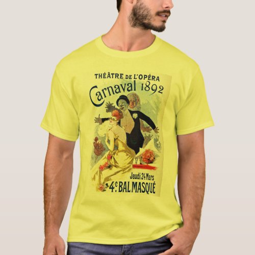 Vintage Paris Opera Theatre Carnival 1892 T_Shirt