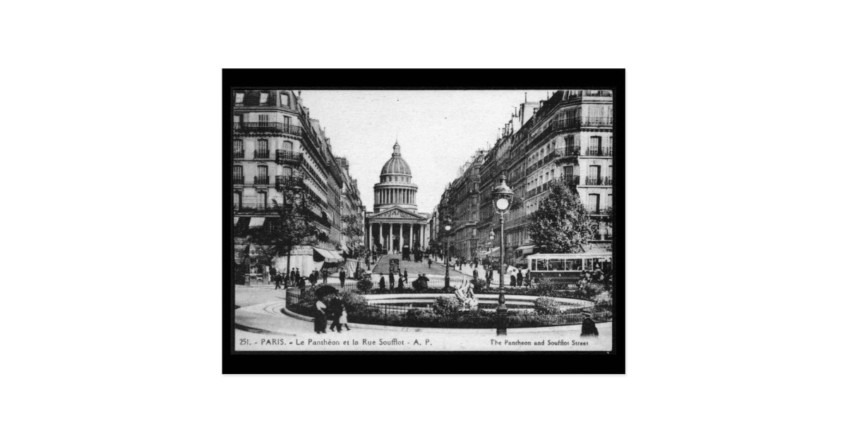 Vintage Paris Pantheon Postcard Zazzle Com