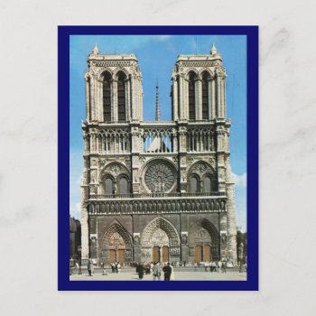 Vintage Paris  Paris Notre Dame De Paris Postcard by Franceimages at Zazzle