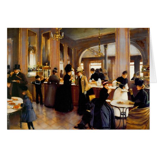 Vintage Paris Pastry Shoppe Blank Cards (Front Horizontal)