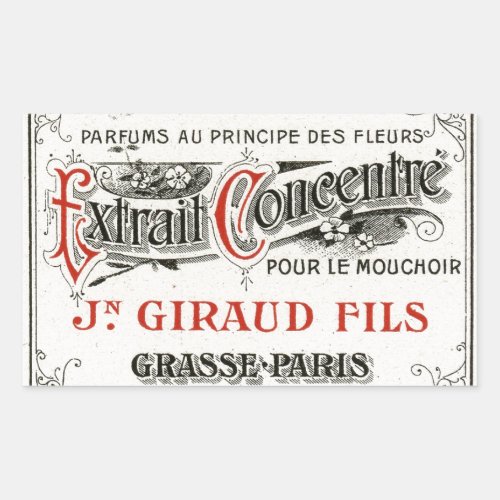 Vintage Paris Perfume Label