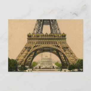 Vintage Paris Postcard Eiffel Tower rsvp