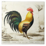 Vintage Paris rooster home decor tile<br><div class="desc">design by www.etsy.com/Shop/Heartland</div>