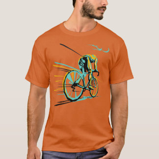 Vintage Paris Roubaix Cycling Art T-Shirt