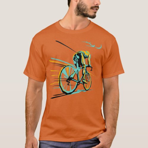Vintage Paris Roubaix Cycling Art T_Shirt