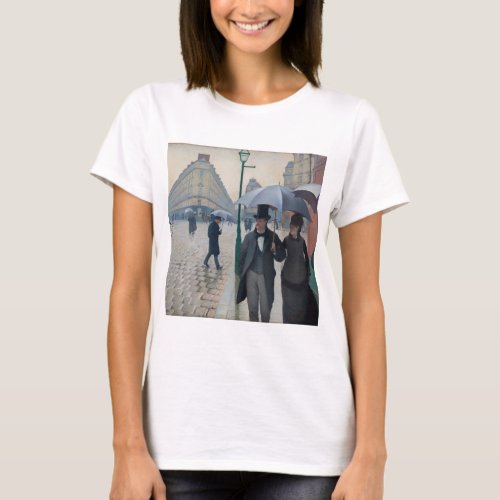 Vintage Paris Street on a Rainy Day T_Shirt