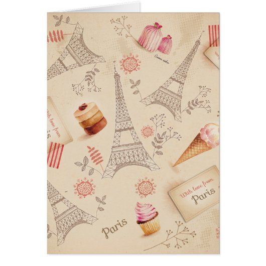 Vintage Paris Sweets Cards (Front)