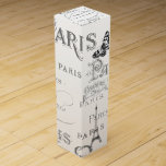 Vintage Paris Themed White Wedding Personalized Wine Gift Box<br><div class="desc">Paris theme Wedding Party Wine Box ready to be customized to your event specifics. See the full range of matching products in this exclusive set and more here... </div>