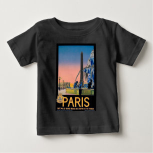Vintage Paris Travel Advertisement Baby T-Shirt