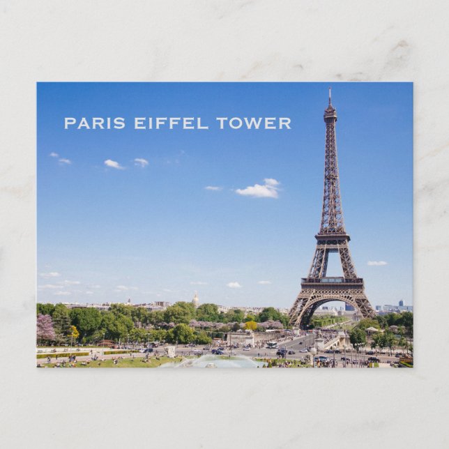 Vintage Paris Travel Tourism Postcard (Front)