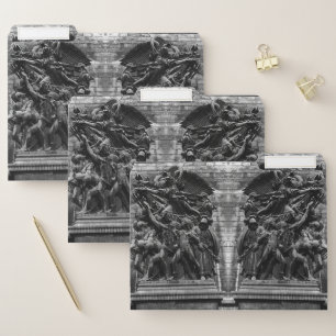 Vintage Paris triumphal arch marseillaise rude Pos File Folder