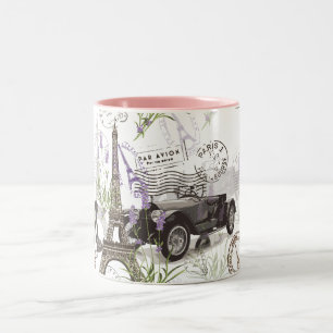 Vintage Paris Two-Tone Coffee Mug