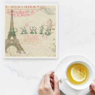 Vintage Parisian Party Napkins