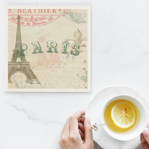 Vintage Parisian Party Napkins
