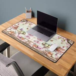 Vintage Parisian Patisserie Wonderland Funny Desk Mat