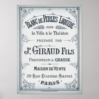 Vintage Parisian Perfume Label Poster by LeAnnS123 at Zazzle