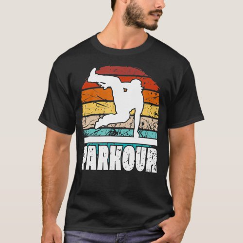 Vintage Parkour jumping obstacle course Tracers p T_Shirt
