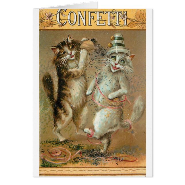 Vintage - Party Cats, Cards (Front)