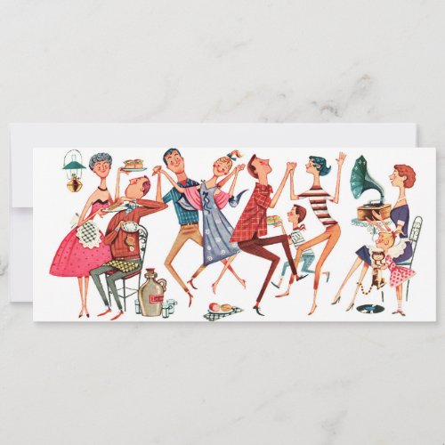 Vintage Party Illustration Invitation