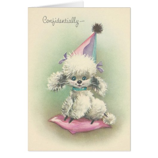 Vintage Party Poodle (Front)