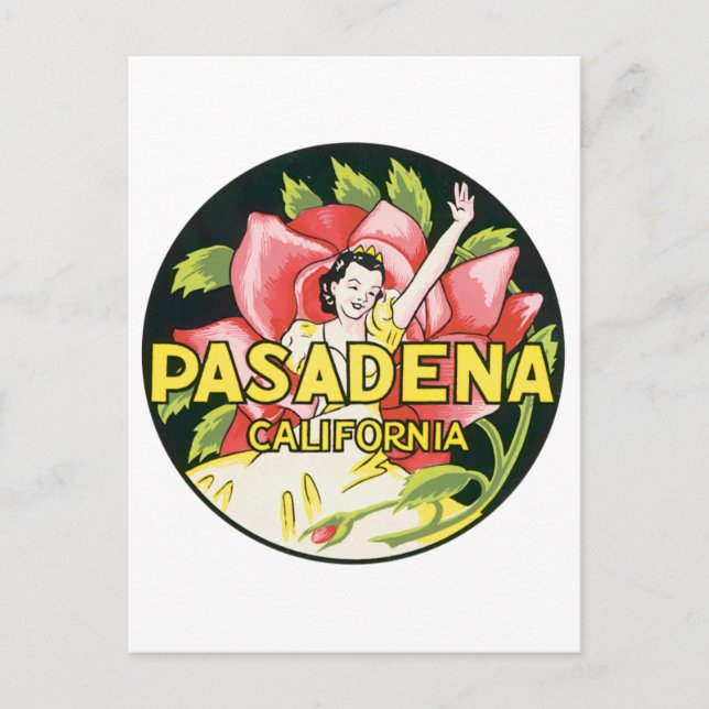 Vintage Pasadena California Postcard (Front)