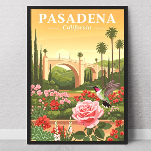 Vintage Pasadena California Poster (Creator Uploaded)