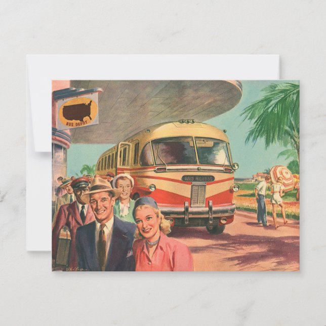 Vintage Passengers on Vacation at the Bus Depot (Front)