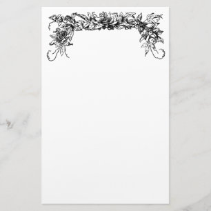 Vintage Passion Flower Stationery