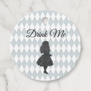 Vintage Pastel Alice in Wonderland Drink Me Favor Tags