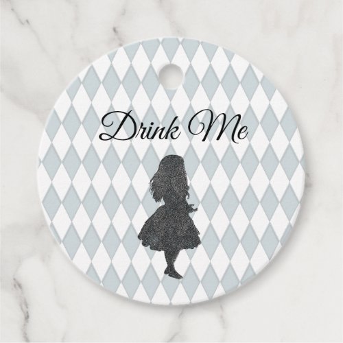 Vintage Pastel Alice in Wonderland Drink Me  Favor Tags